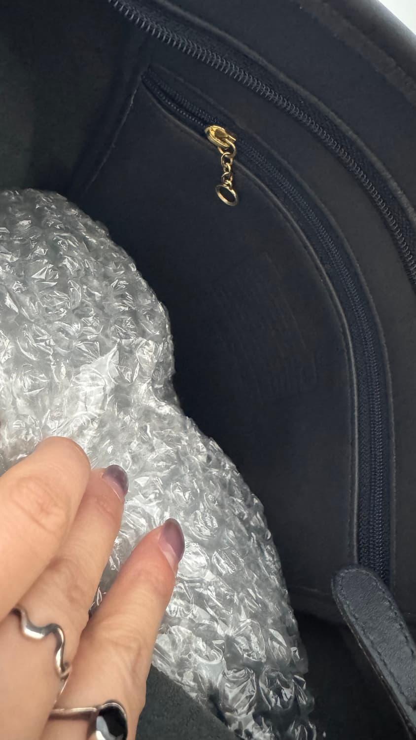 Old coach 올드코치 90s 빈티지 블랙 레더 숄더백 상품이미지6