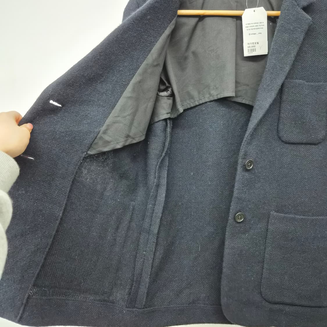 마가렛 호웰 네이비 포켓 블레이저 자켓 남녀공용 M 상품이미지9