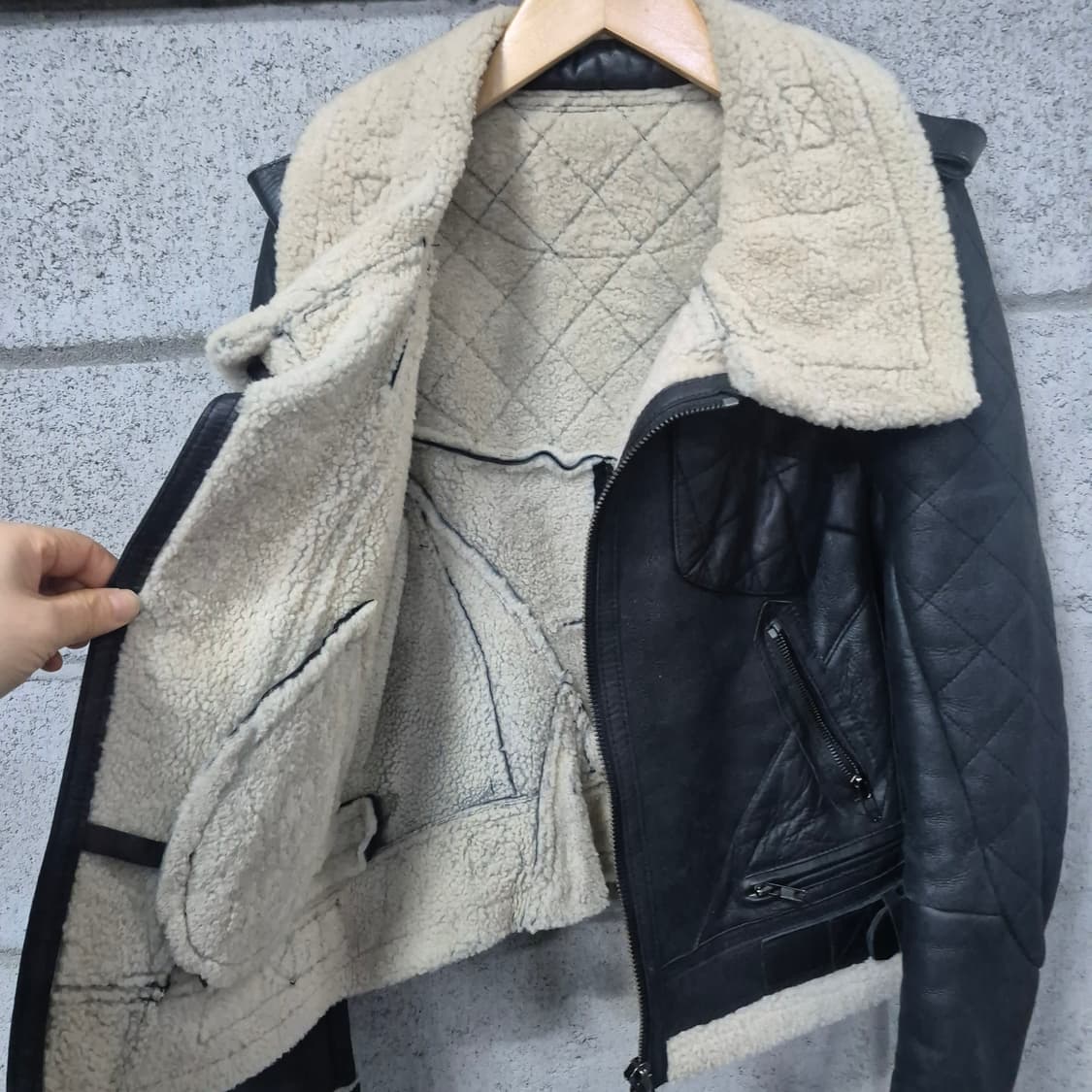 시스템  리얼양털천연가죽무스탕 상품이미지7