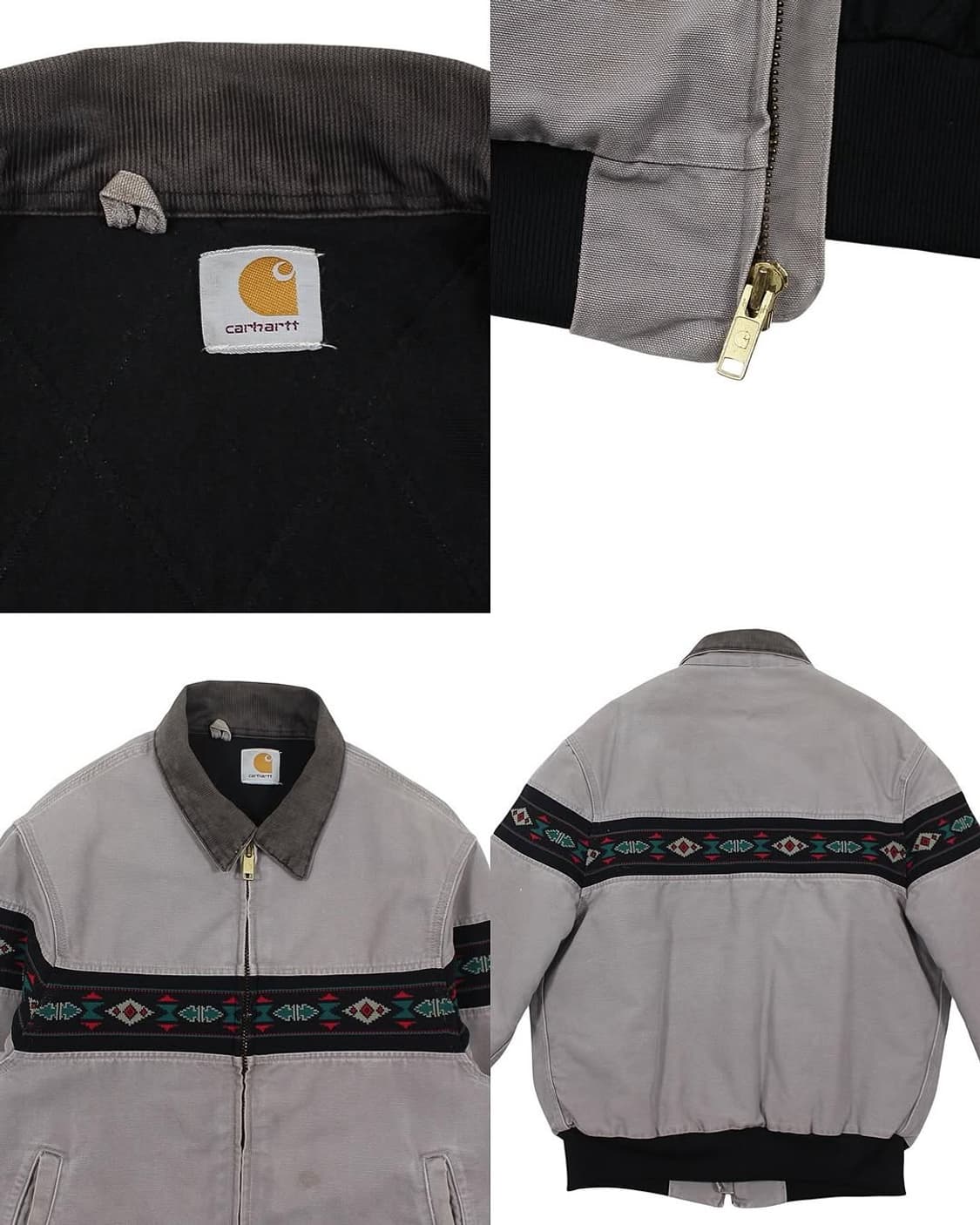 1999 칼하트 J77 CMT 펌 덕 사우스웨스트 자켓 빈티지 아즈텍 상품이미지4