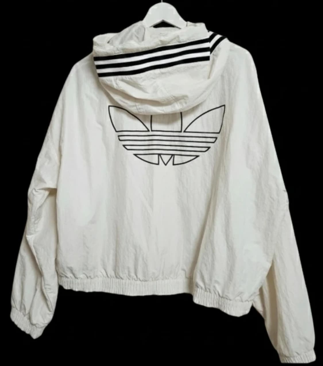 아디다스 후드 바람막이 화이트/파이어버드 집업 상품이미지5