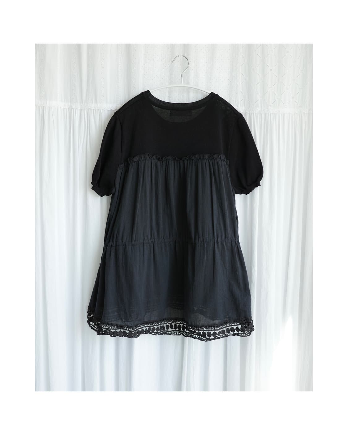 Mejae black half knit 상품이미지3