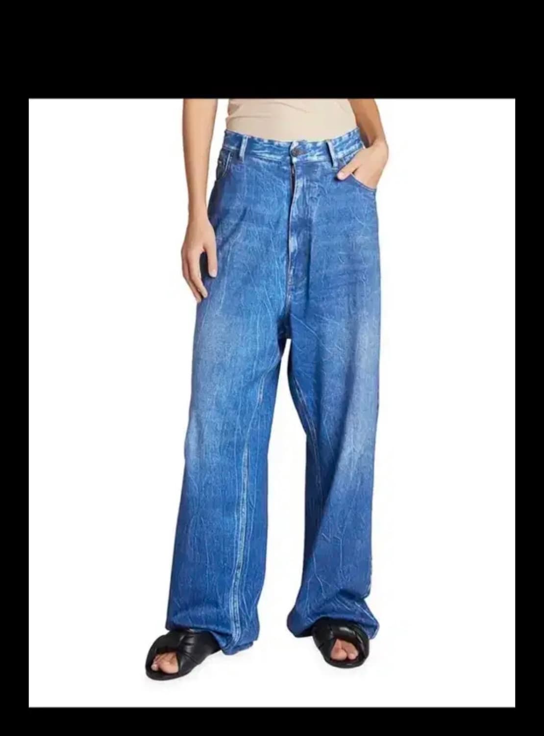 발렌시아가 트롱프뢰유 와이드진 상품이미지1