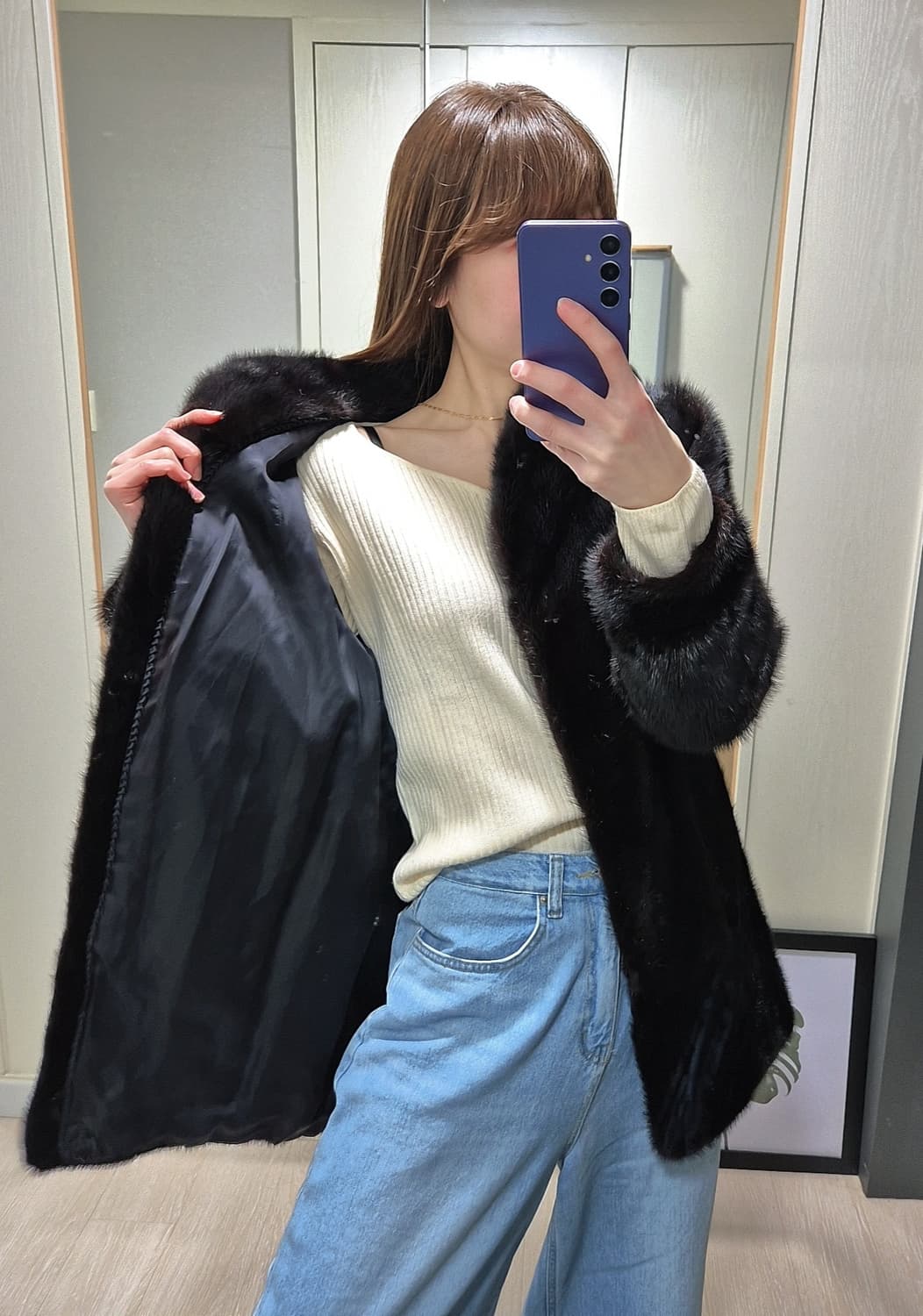 블랙밍크퍼.Mink Fur.Vintage 상품이미지9