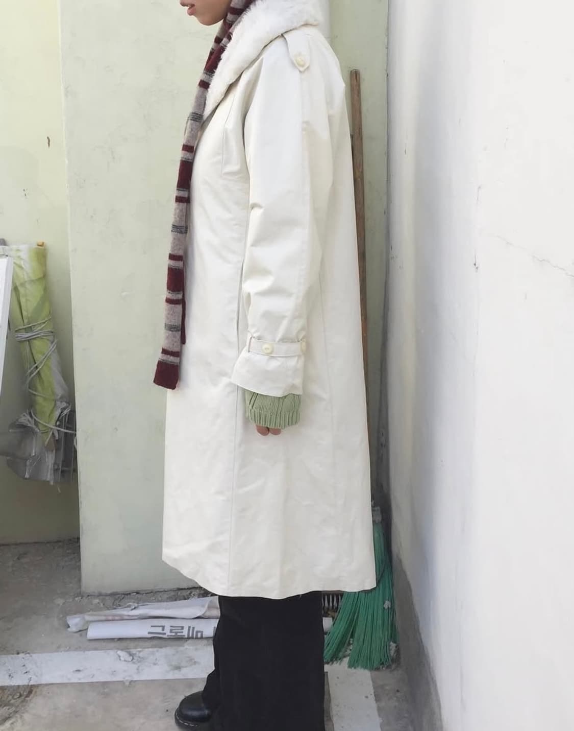 화이트 퍼 코트 상품이미지2