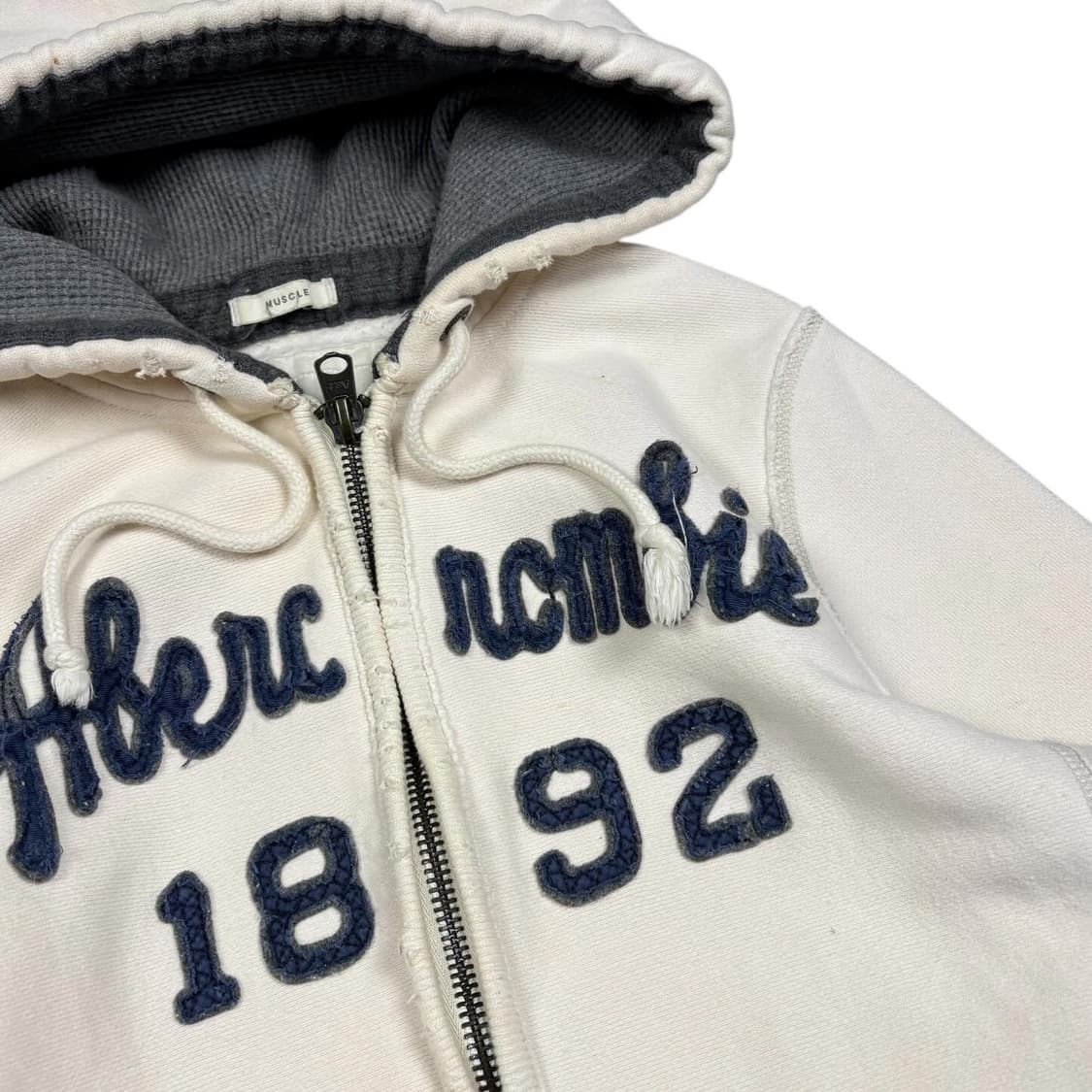 아베크롬비 오트밀컬러 후드집업 상품이미지2