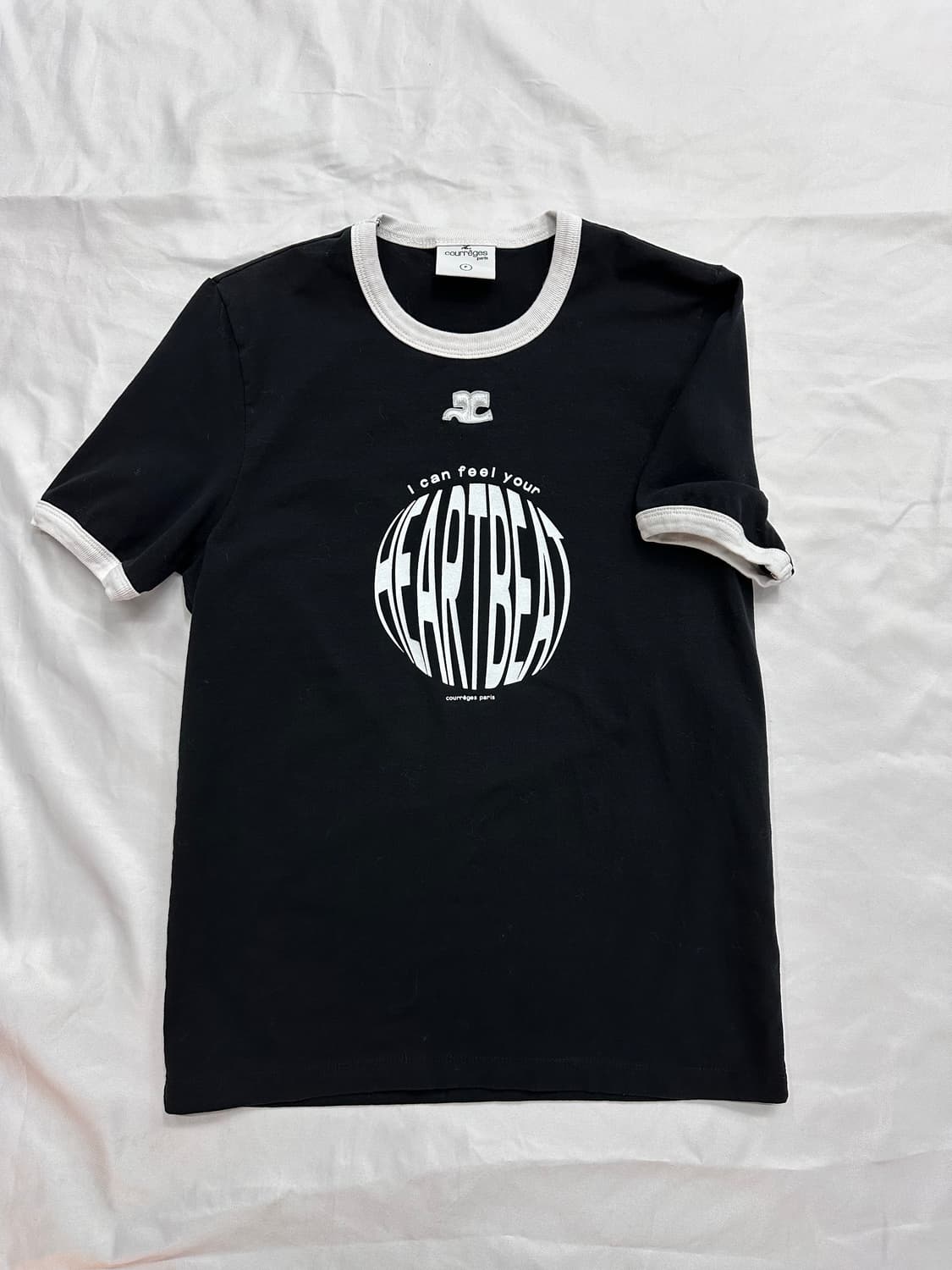 꾸레쥬(Courrèges) 하트비트 링거반팔티 상품이미지3