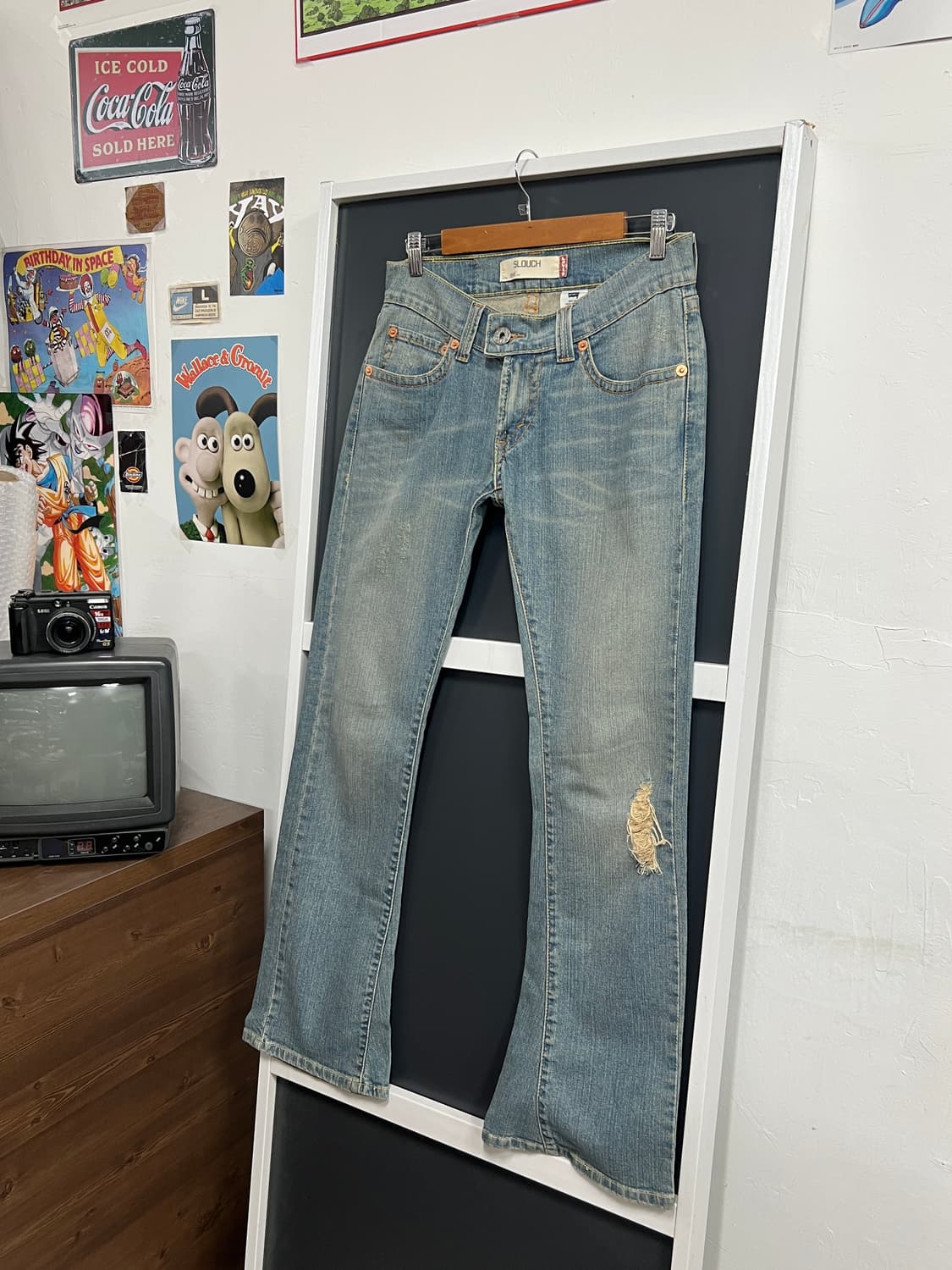Levis 리바이스 504 슬러치 나팔핏 부츠컷 데님 팬츠 상품이미지8