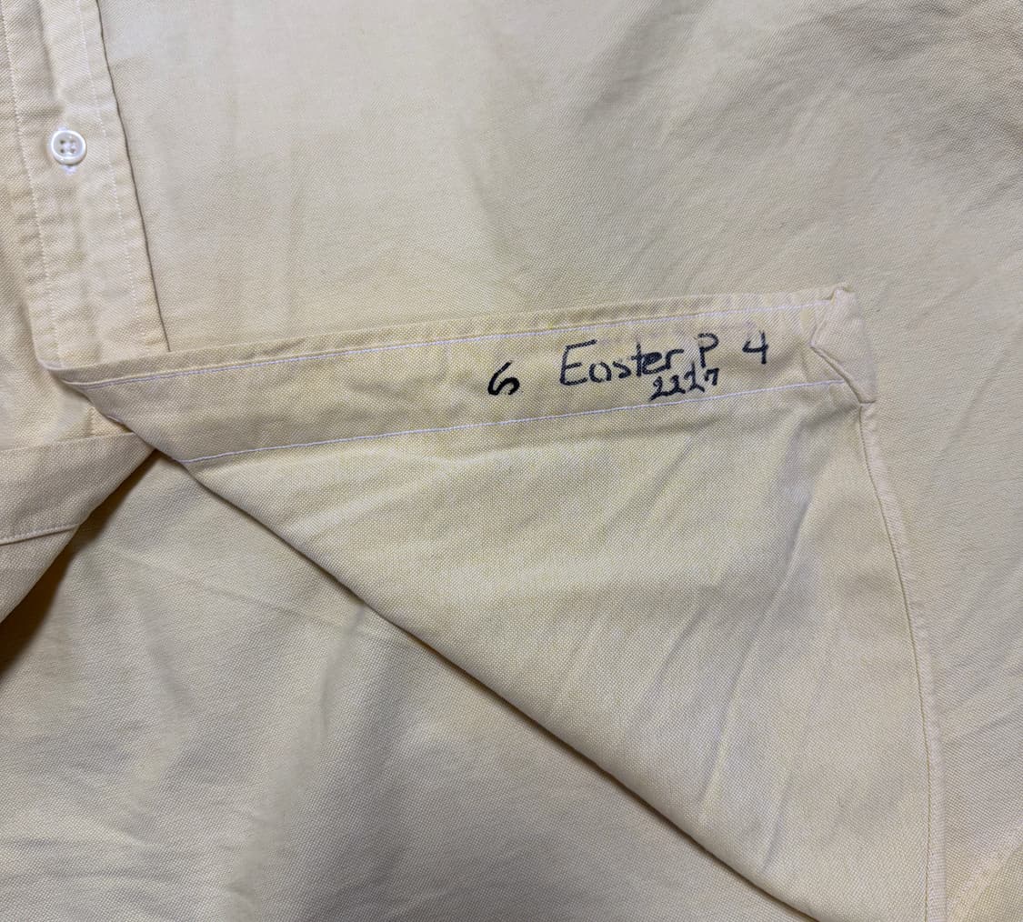 폴로 랄프로렌 옐로우 빅셔츠 L 상품이미지6