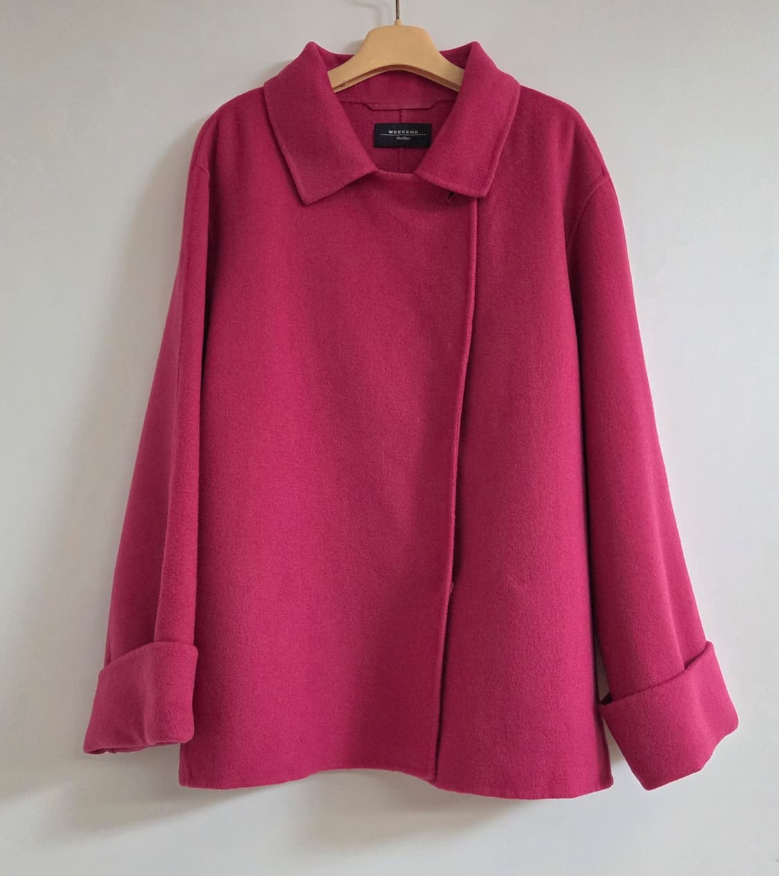 위켄드 막스마라 버진 울 혼방 A라인 루즈핏 하프 코트 상품이미지4