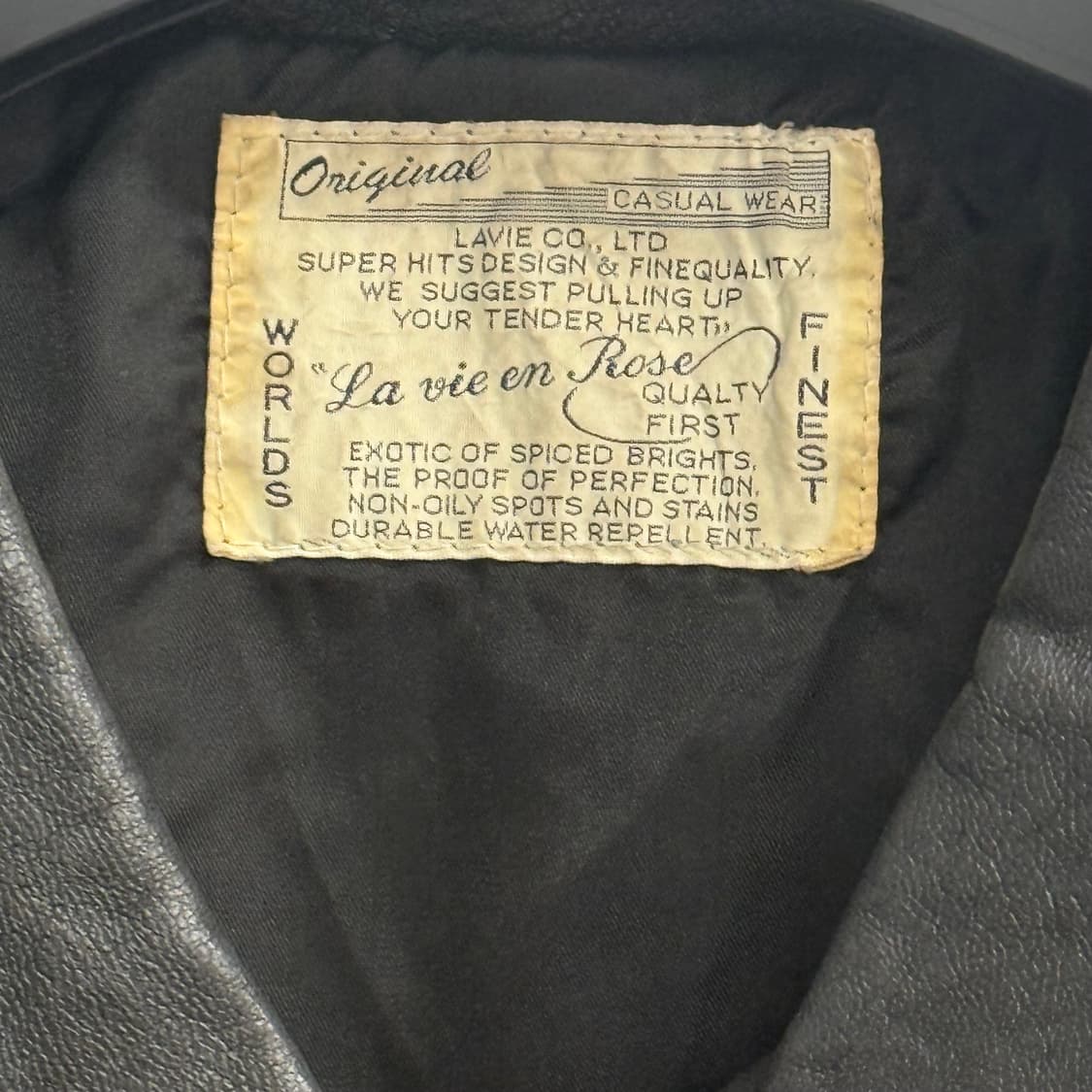 80s Lavie en Rose Leather jacket 상품이미지2