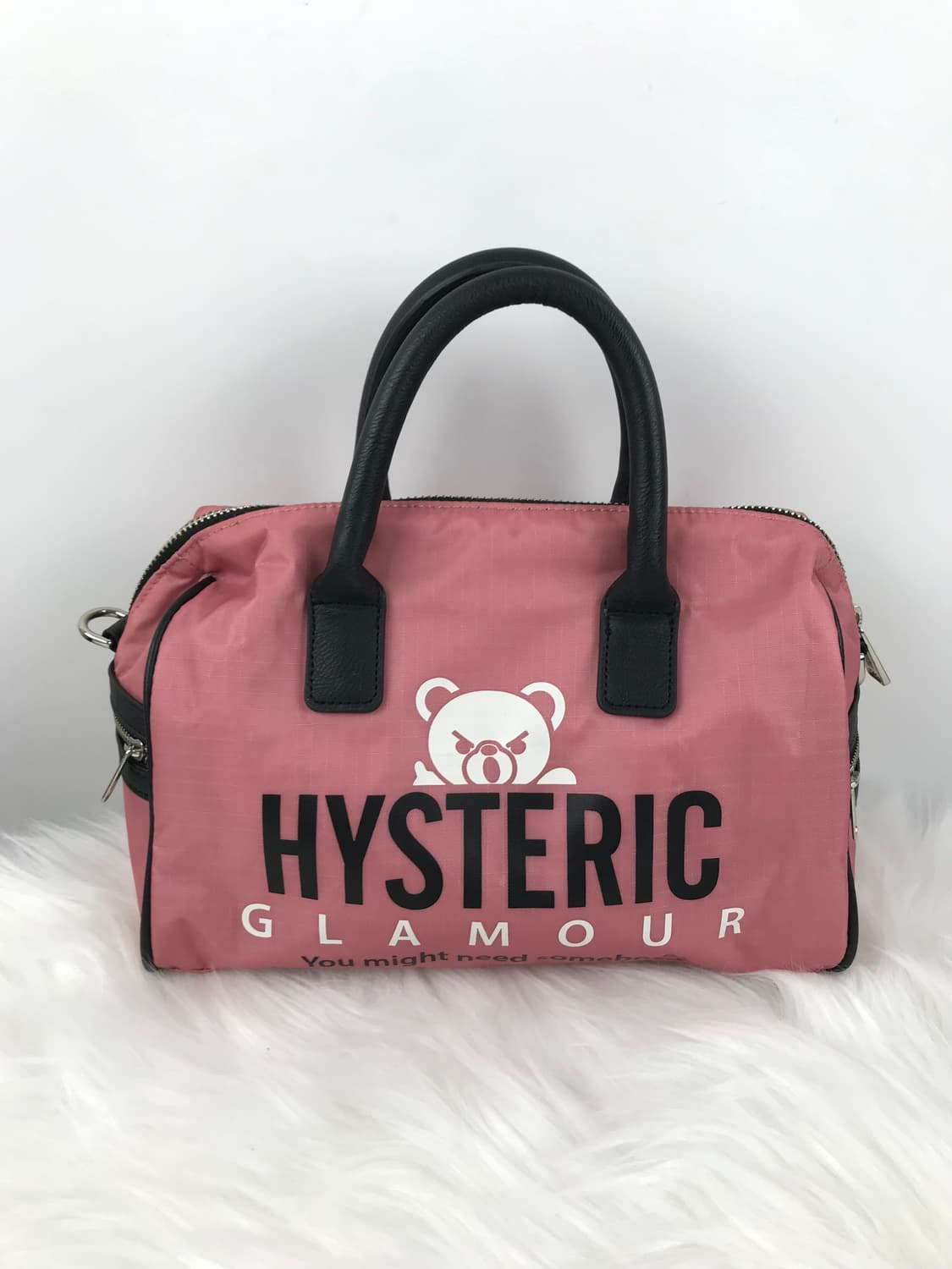 히스테릭글래머 히글 퍽베어 핑크 토트백 보스턴백 크로스백 빈티지갸루가방 상품이미지1