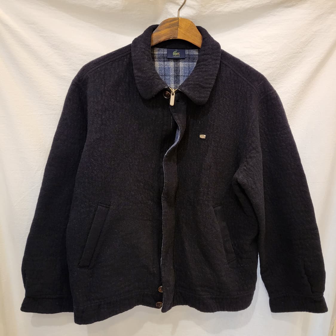 라코스테 블랙 울 코치 자켓 상품이미지1