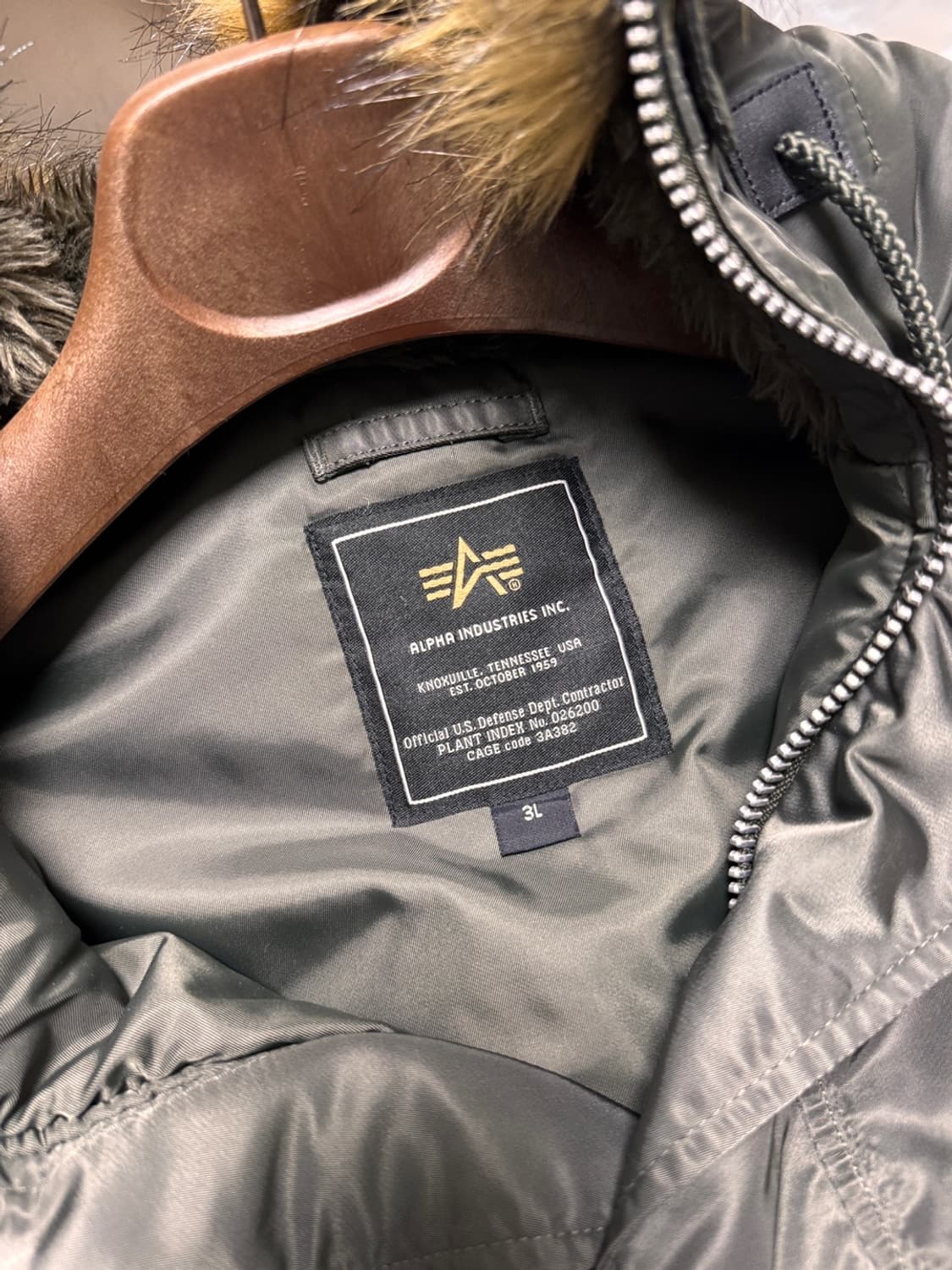 알파인더스트리 N-3B 야상 패딩 3L 카키 상품이미지3