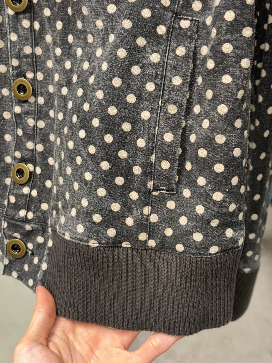 Rough 도트 버튼업 자켓 상품이미지4