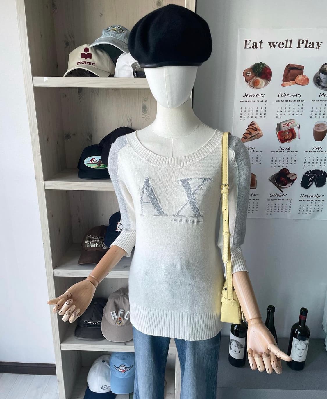 알마니 로고 니트 상품이미지4