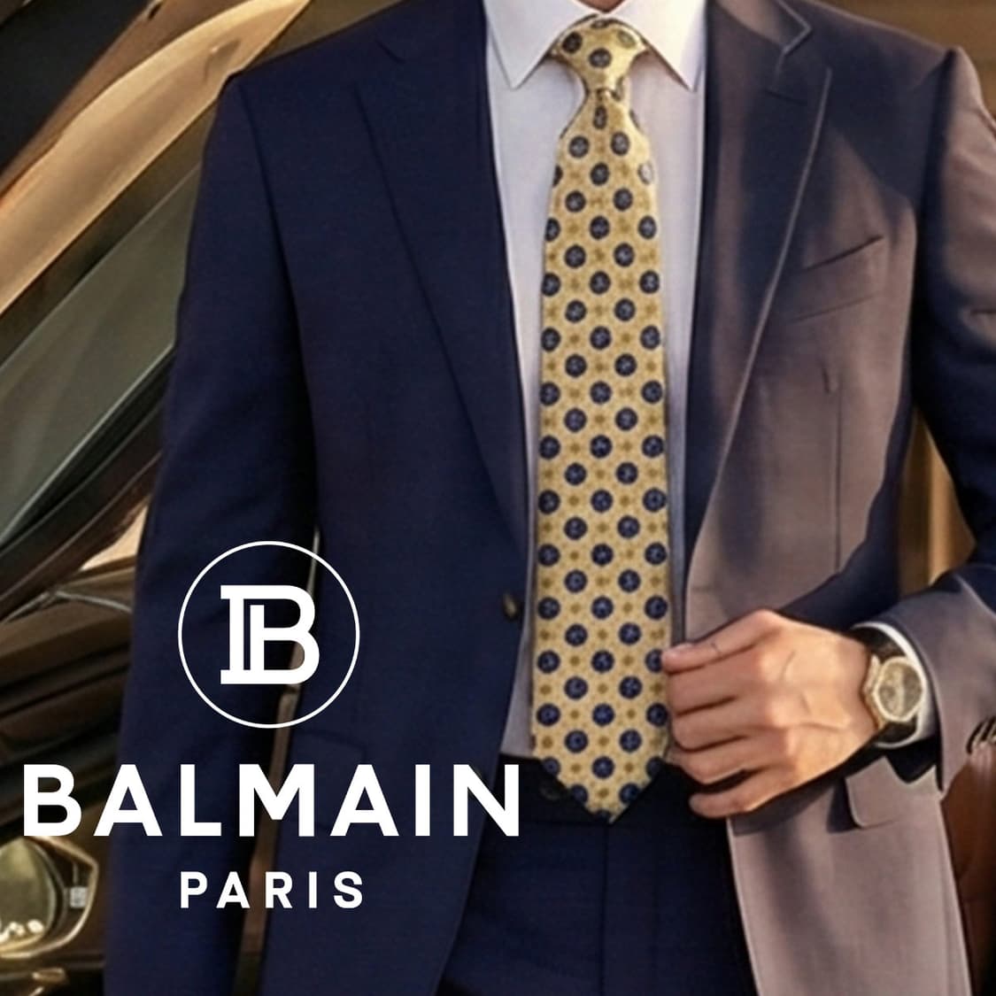 발망 실크 아이보리 플라워 패턴 넥타이 10cm A+등급 K1669
 상품이미지1