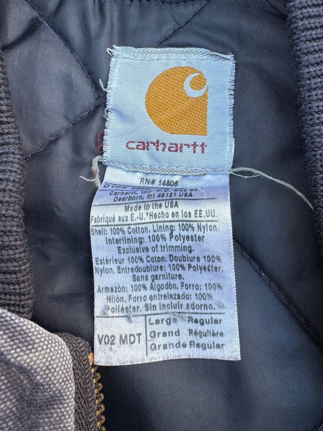 00s USA 칼하트 오리지널 V02-MDT 패치 커스텀 액티브 워크 베 상품이미지4