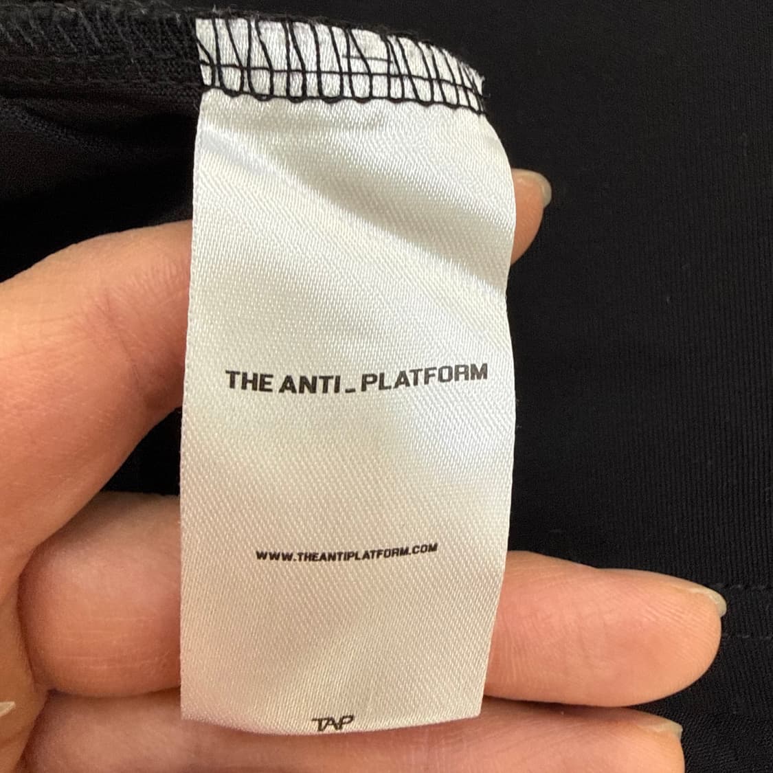 XL 디안티플랫폼 블랙 반팔티 0304T 상품이미지4