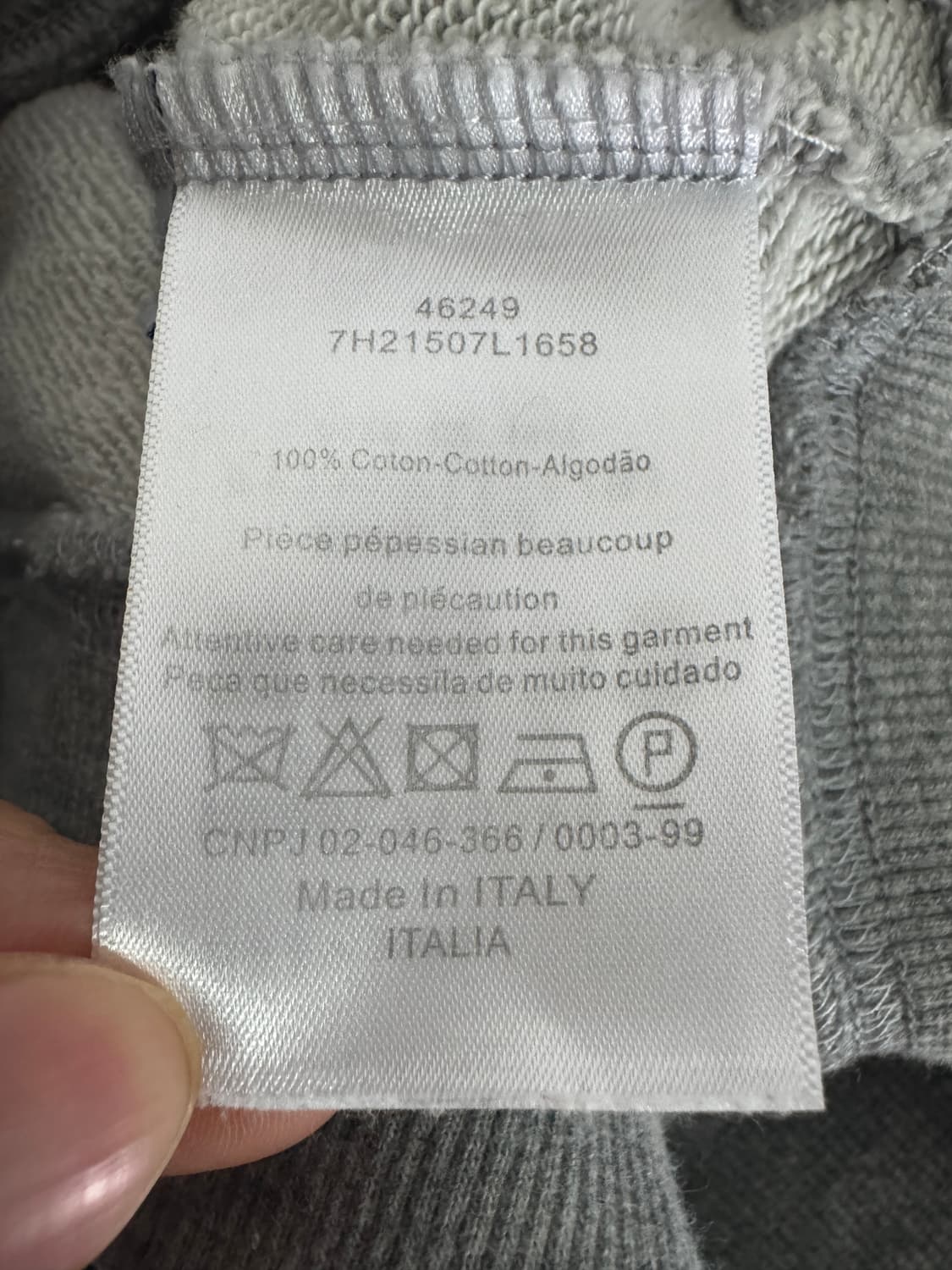 여성 디올 J'ADIOR 8 커스텀 크롭 맨투맨 상품이미지4