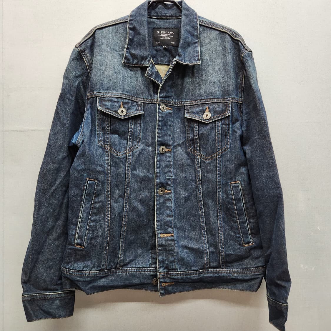 지오다노 데님 워싱 청자켓 XL(L) 상품이미지1