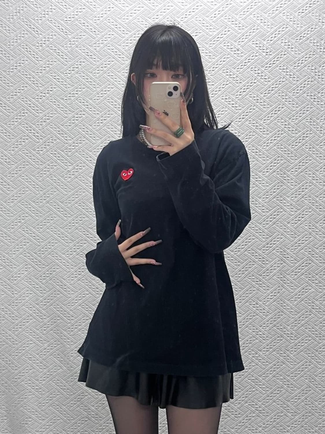 꼼데가르송 빈티지 플레이 하트와펜 긴팔티 XXL C11854 상품이미지1