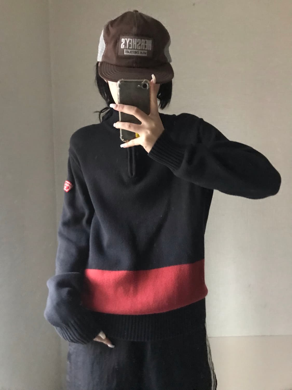 폴로 진스 패치 니트 반집업 상품이미지5