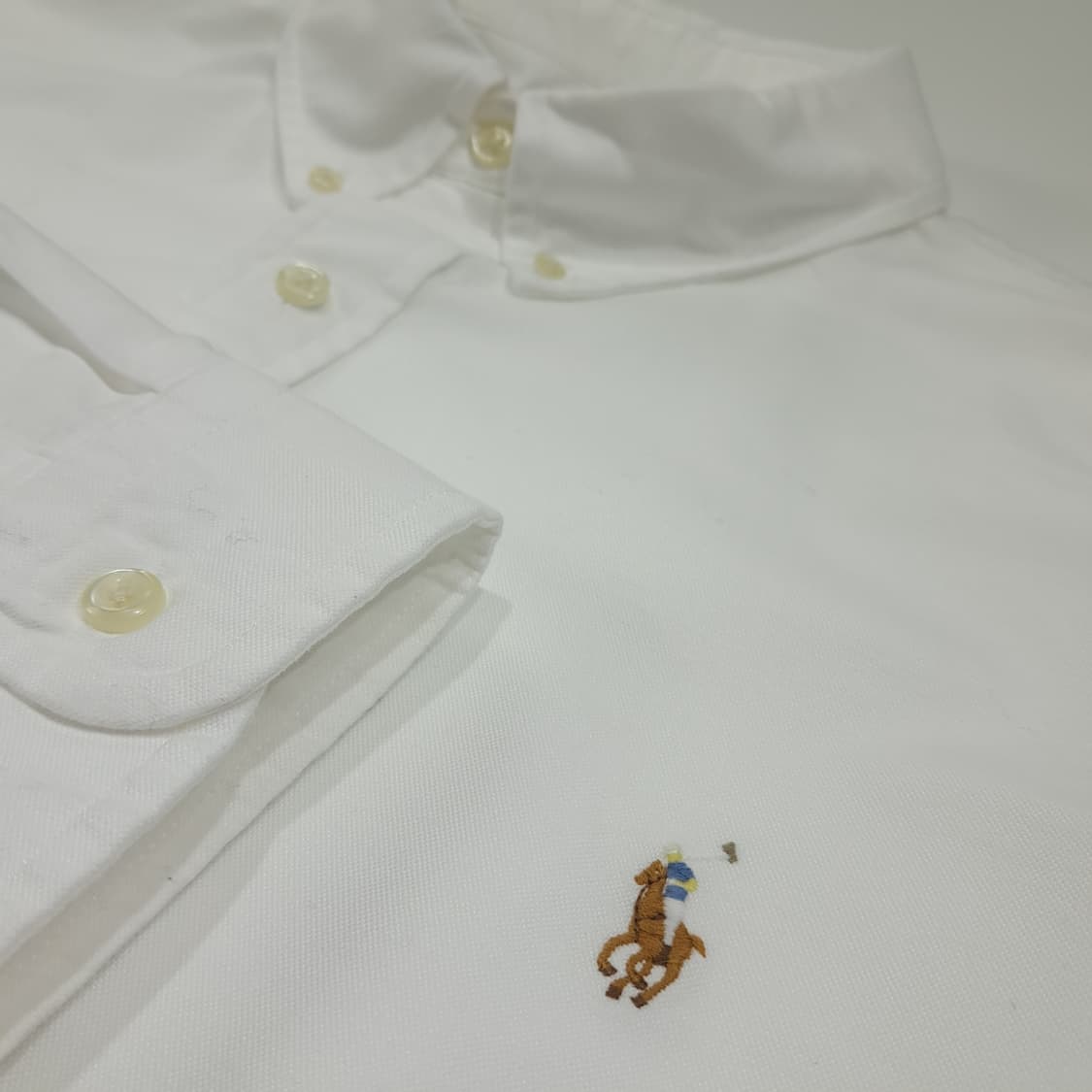 CL466 2XL 폴로 코튼 멀티포니 옥스포드 화이트 셔츠 남방 상품이미지6