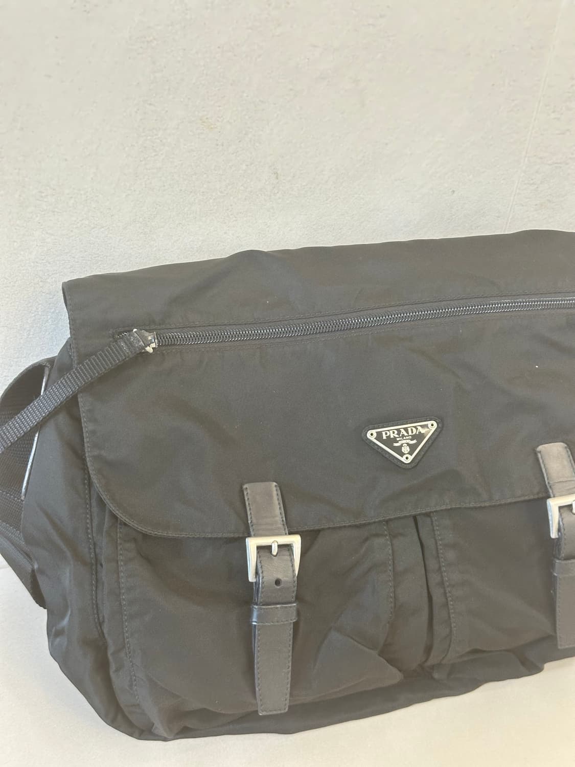정품 프라다 포코노 나일론 투포켓 크로스백 메신저백 상품이미지2