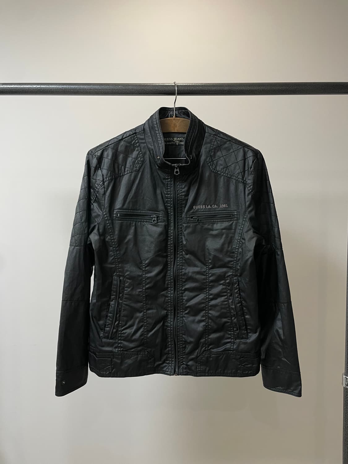 (XL) Guess 게스 블랙 락시크 블루종 자켓 상품이미지2