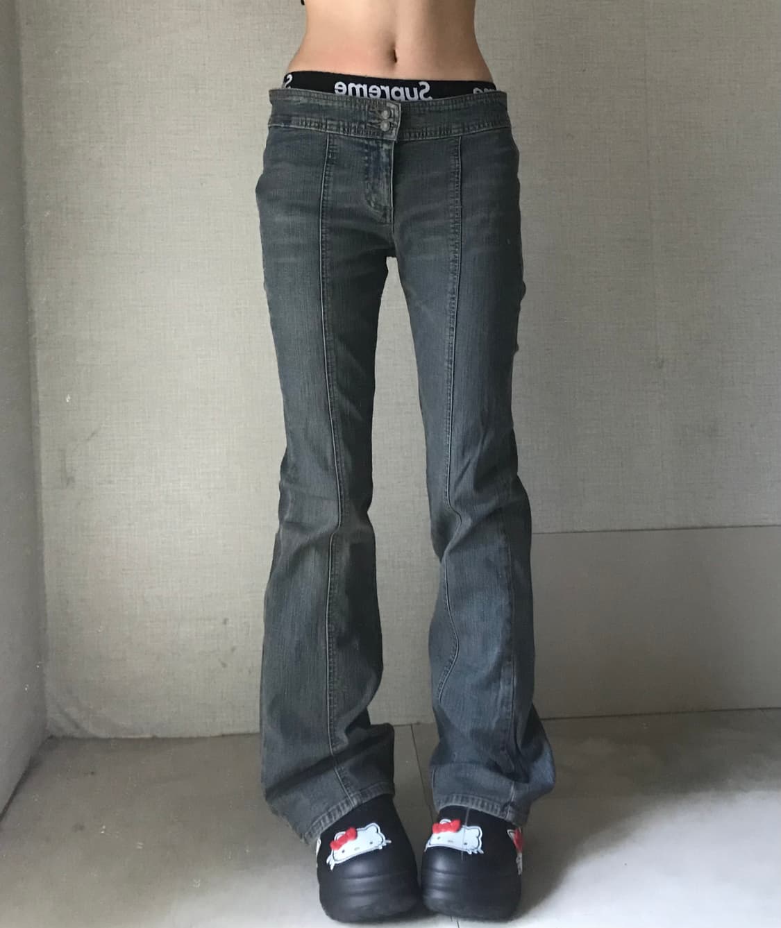 빈티지 슬림부츠컷 데님팬츠 상품이미지4