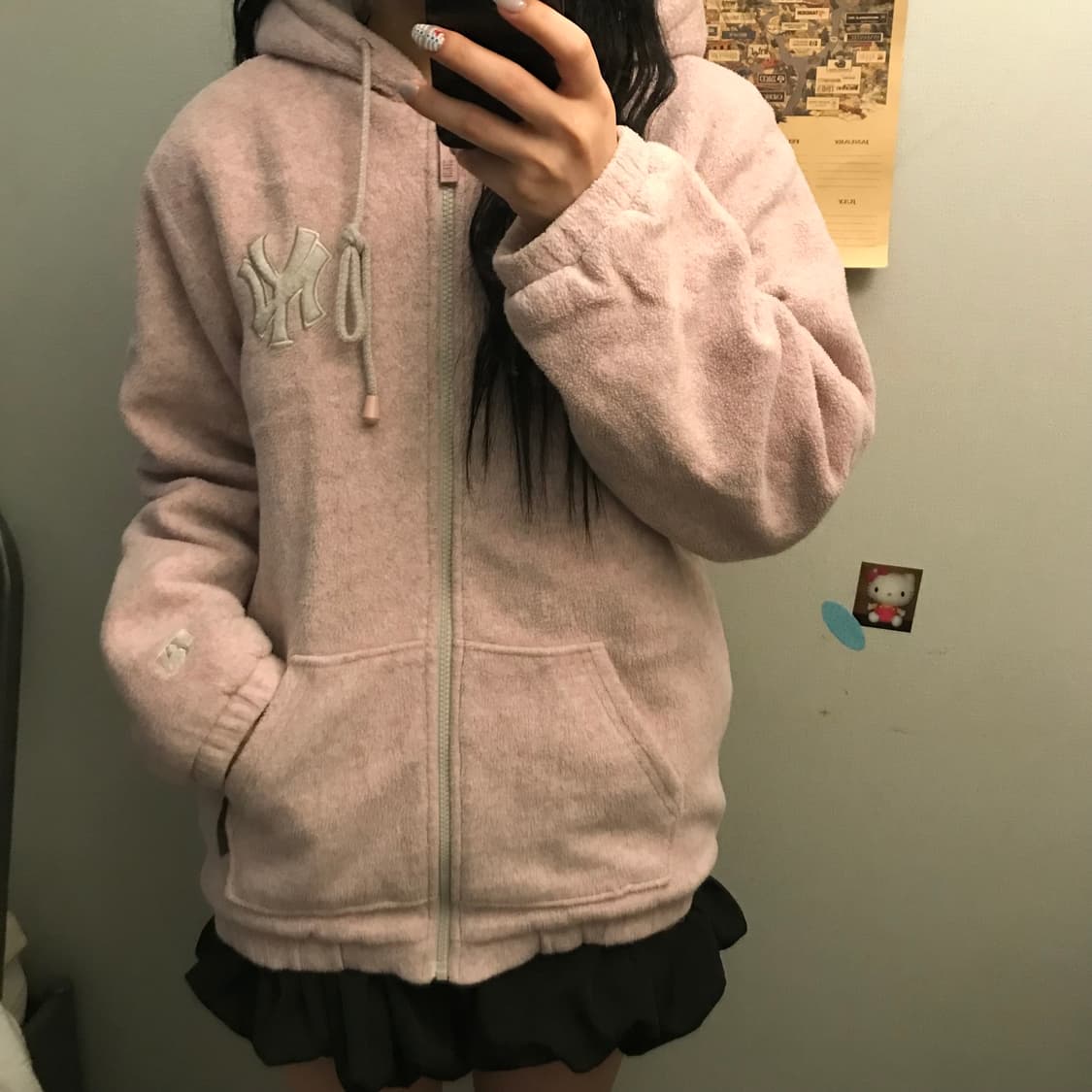 MLB 엠엘비 라떼갸루 뽀글이 누빔 자켓 상품이미지2