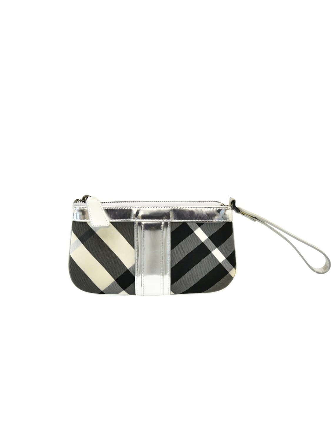 버버리 실버 체크 파우치 (정품) 상품이미지3