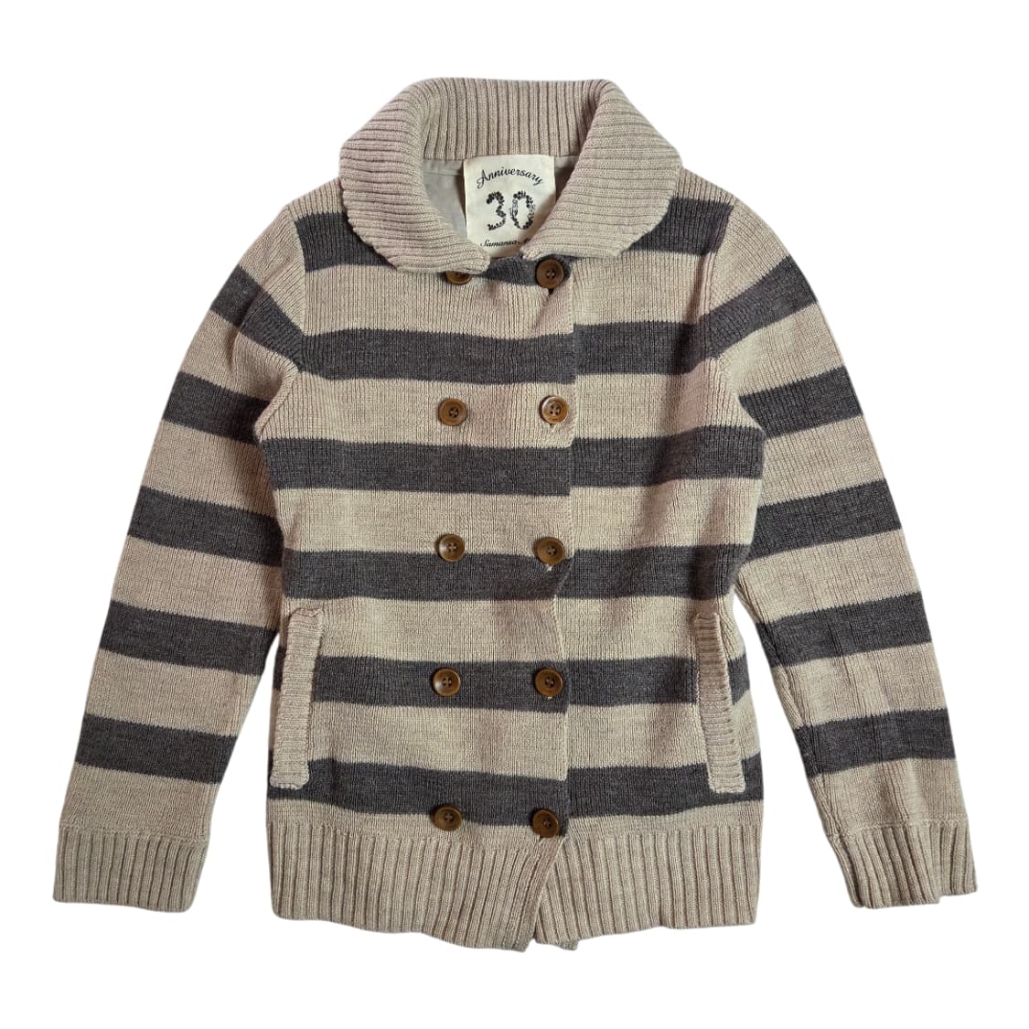 [SM2] 사만사모스 스트라이프 더블 가디건 상품이미지1
