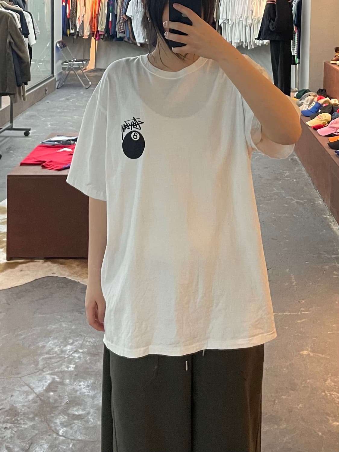 스투시 8핀 화이트 반팔 H2575 상품이미지2