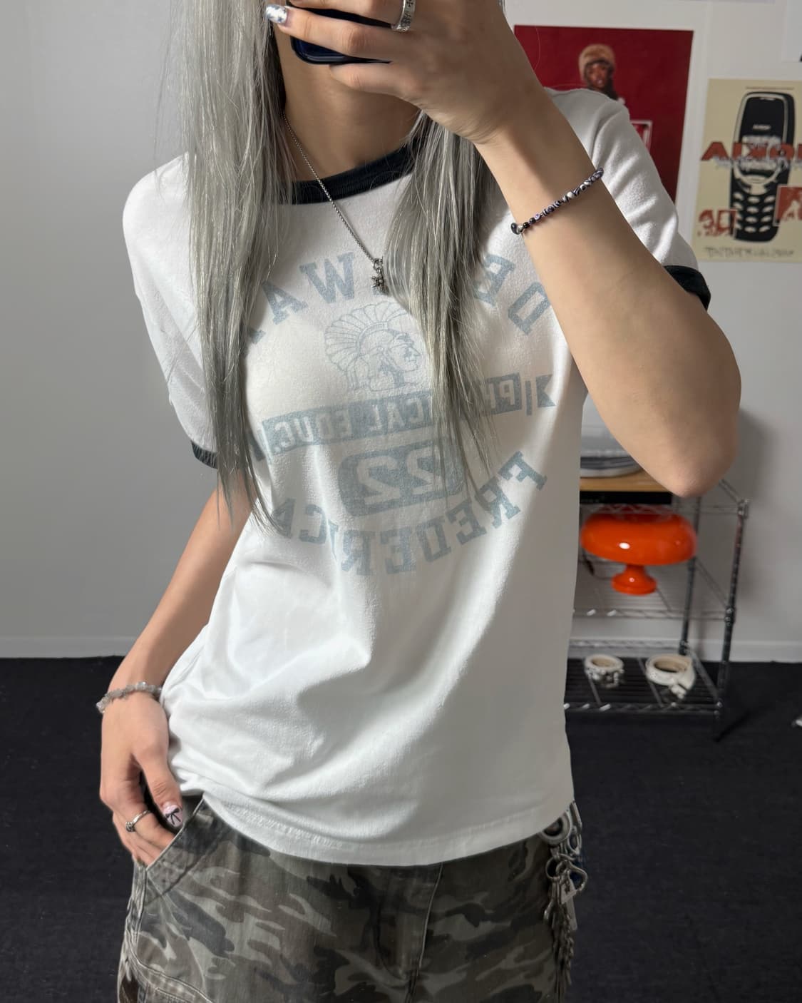 챔피온 00s 델라웨어 링거 반팔 티셔츠 상품이미지2