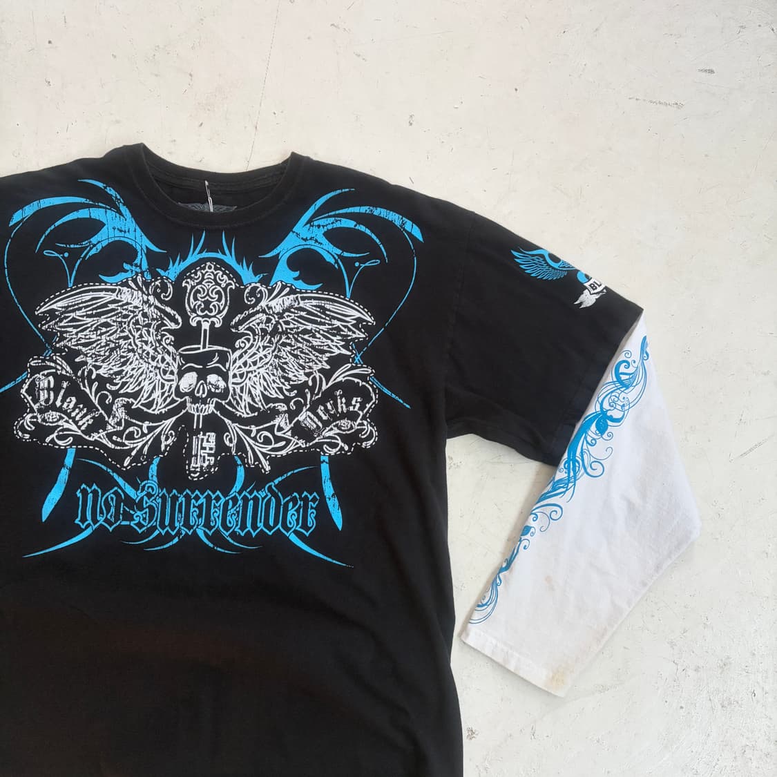 Black Decks 빈티지 스컬 롱슬리브 XL 상품이미지2