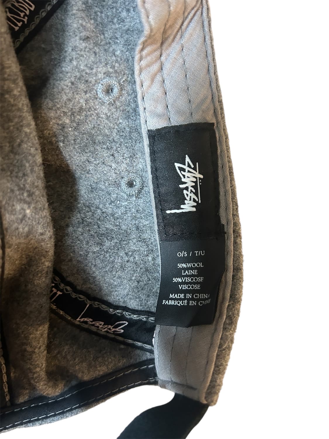 스투시 울 혼방 뉴스보이 캡 상품이미지3