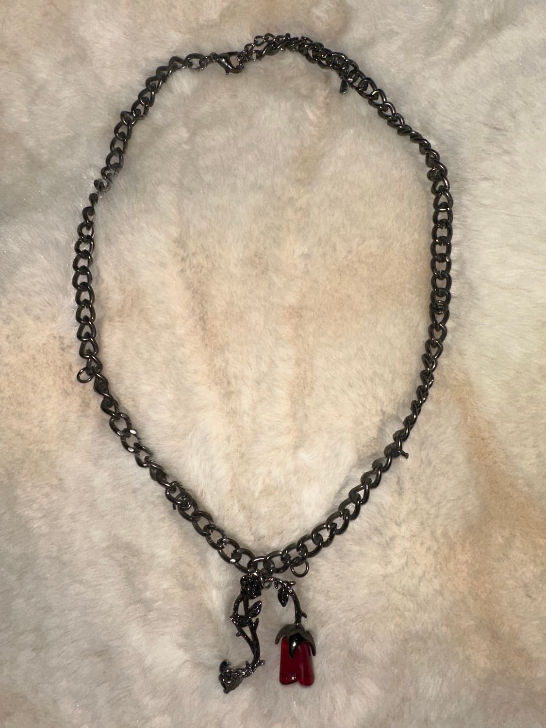 오리엔탈 고스펑크 장미 목걸이 상품이미지2