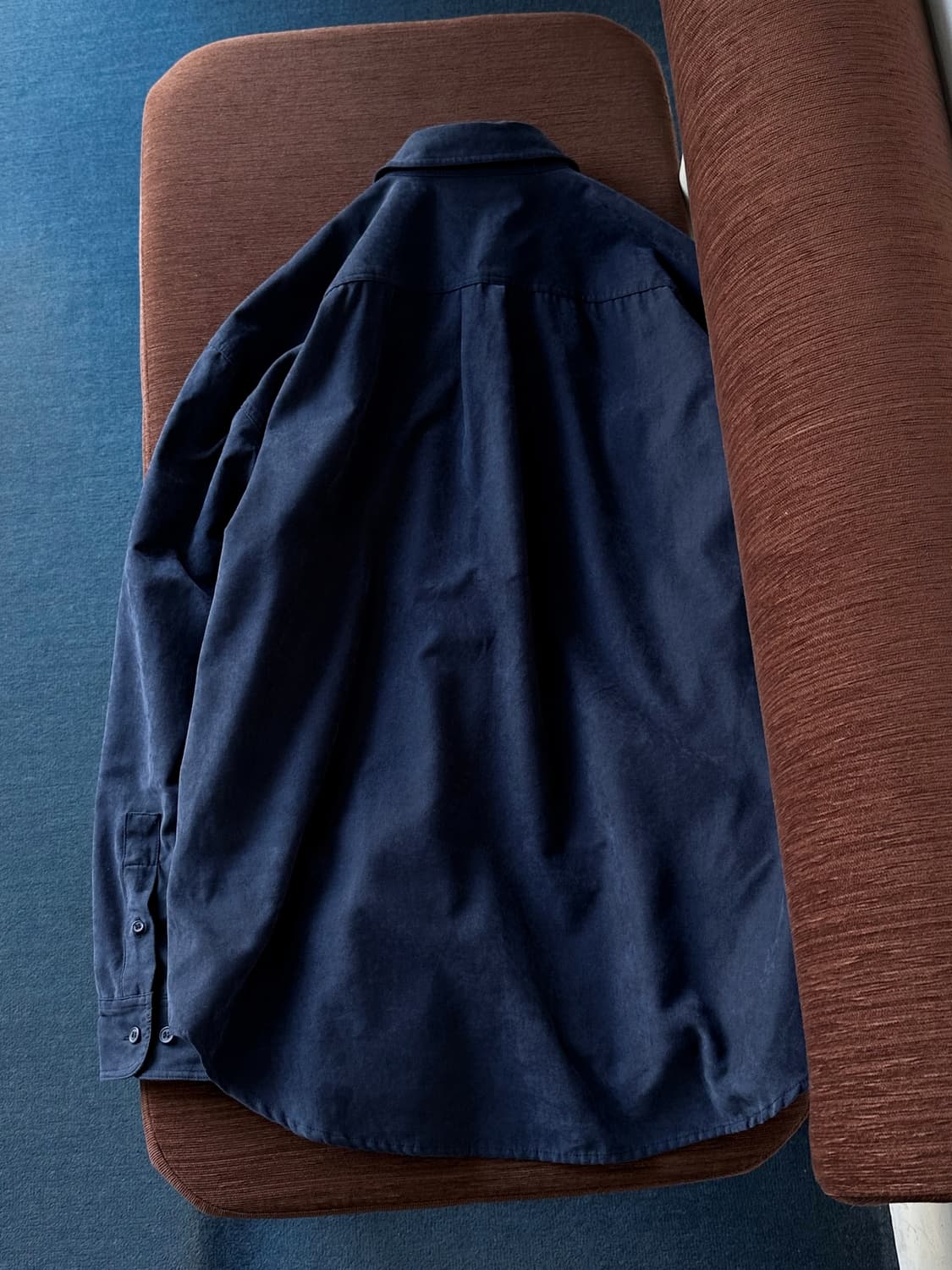 Fake suede fabric L/S shirt 상품이미지5