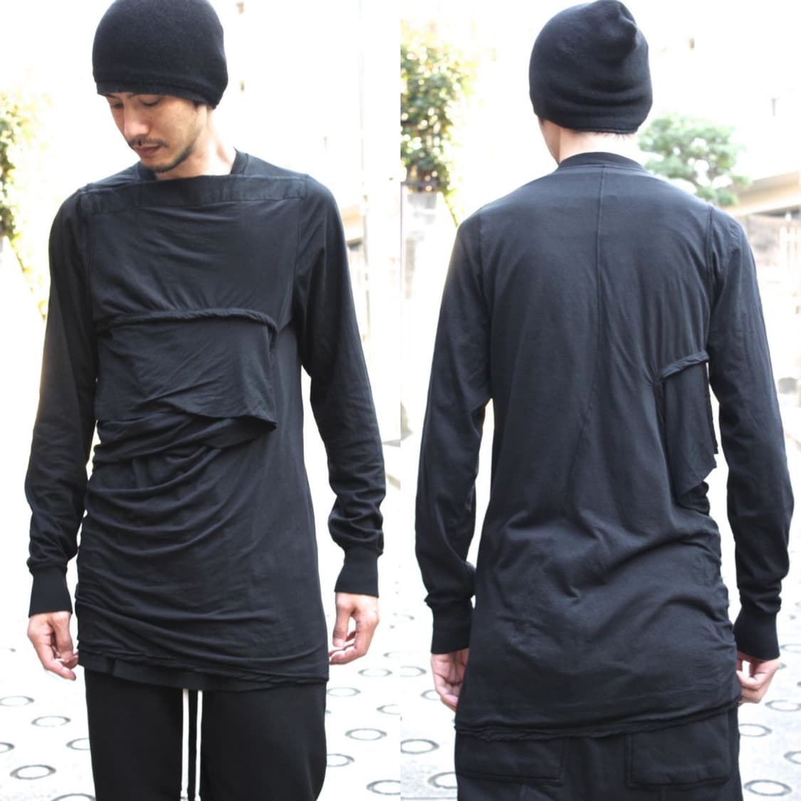 릭오웬스 15FW 다크쉐도우 레이어드 긴팔 티셔츠 롱슬리브 블랙 상품이미지9