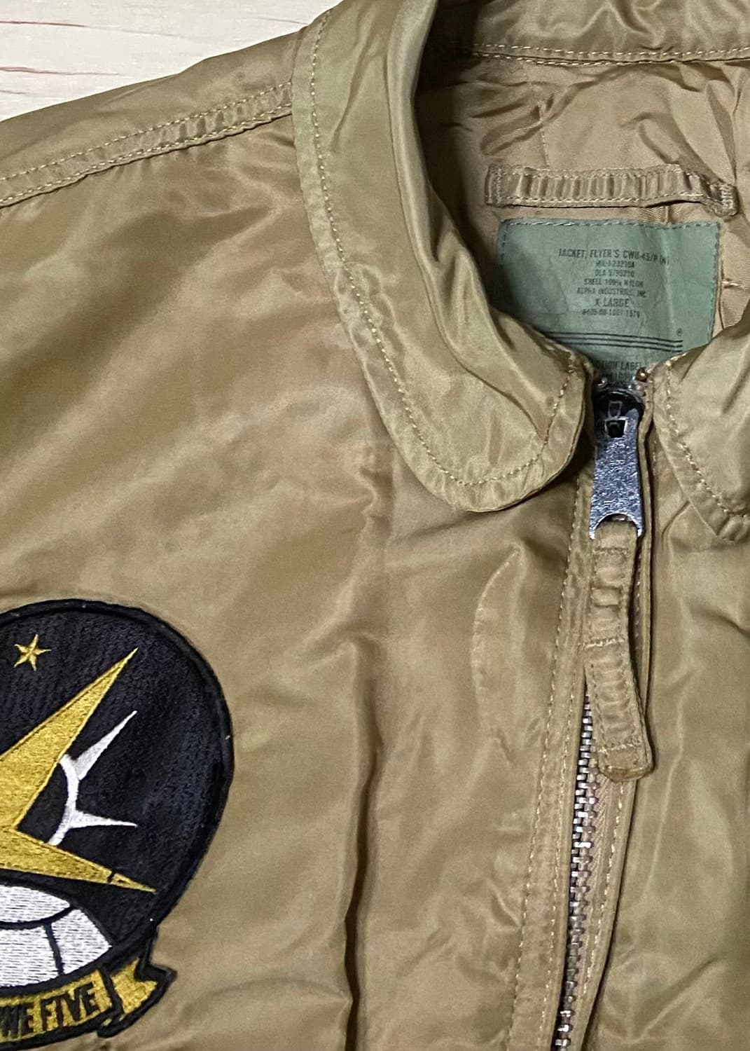 알파인더스트리 빈티지 ma-1 패치 항공자켓 XL 상품이미지2