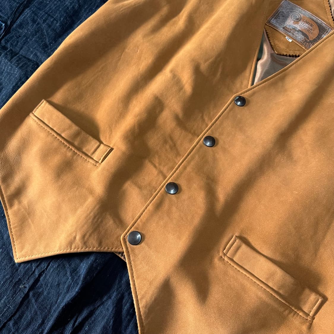 스노우 레더 오스트레일리아 스웨이드 베스트 XL 상품이미지3