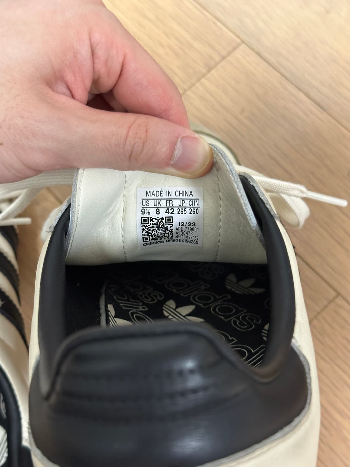 (W) 아디다스 삼바 OG 크림 화이트 코어 블랙 상품이미지7