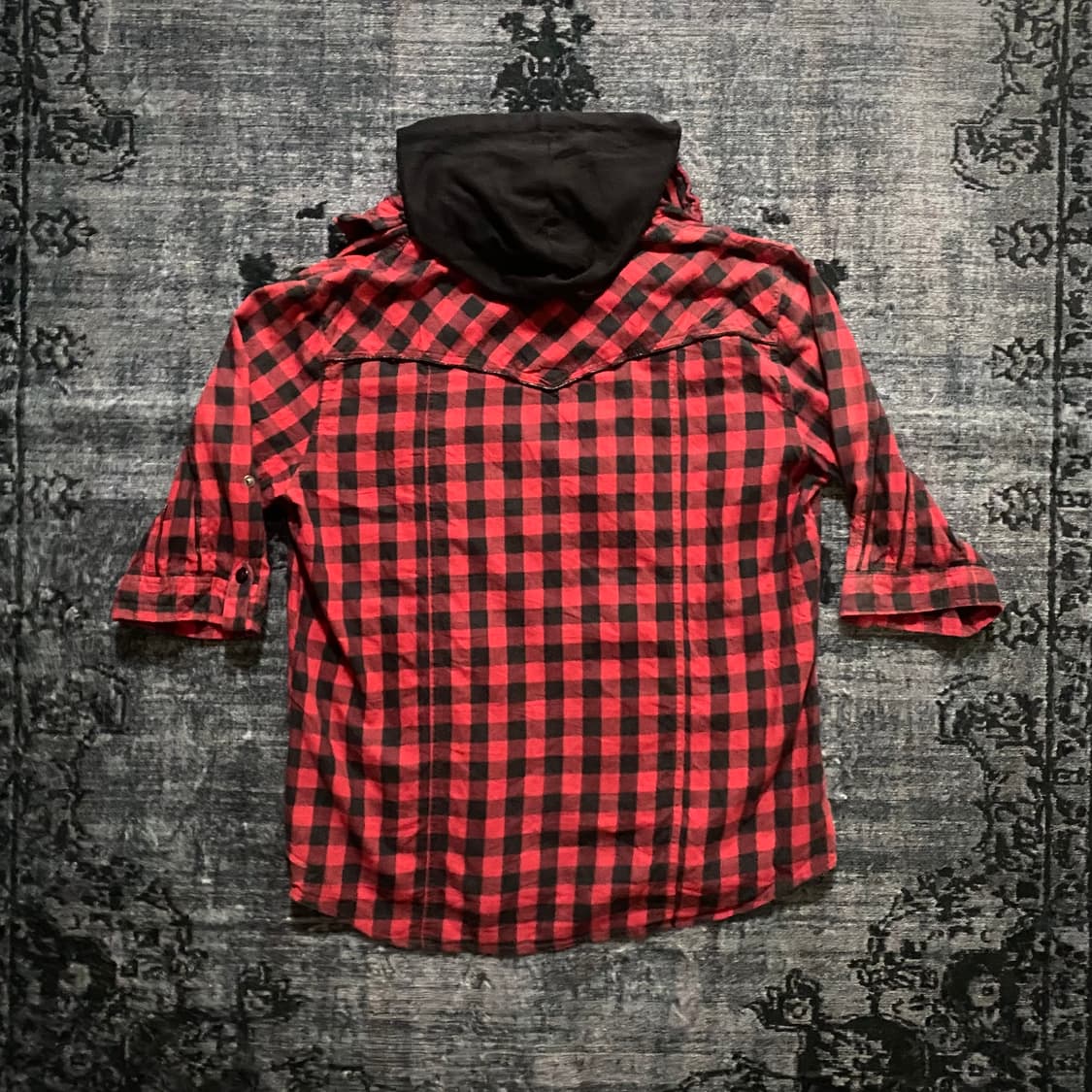 Check Hoodie Punk Jacket 상품이미지8