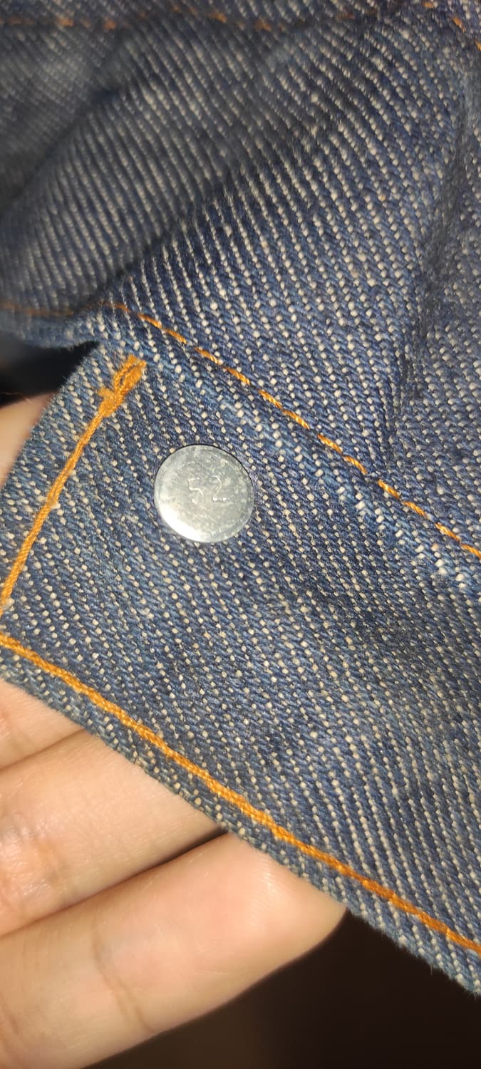 70s 리바이스 데님 자켓 미세탁 라이닝 안감 상품이미지8