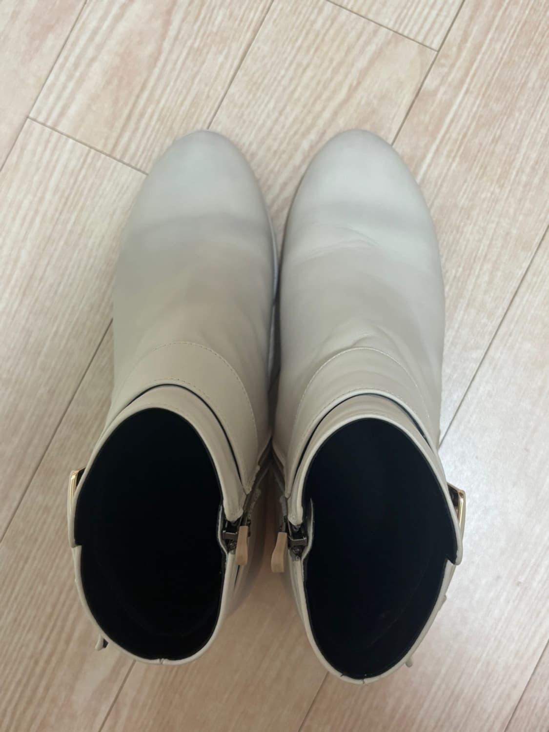 [미소페] 아이보리 앵클부츠 (240/4cm) 상품이미지2