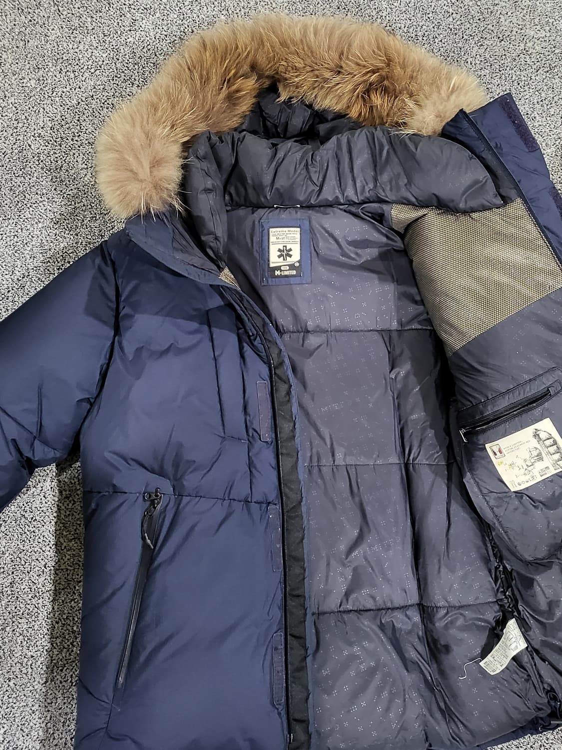 밀레 거위털 패딩 (퍼 후드)
 상품이미지3