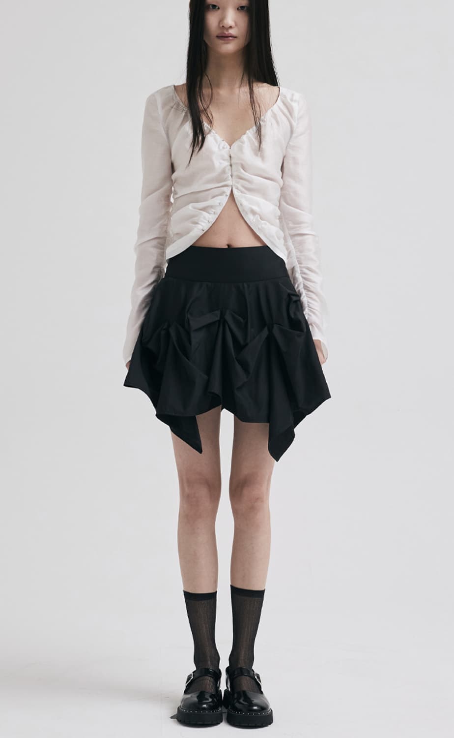 KILO MINI SKIRT (BLACK) 상품이미지1