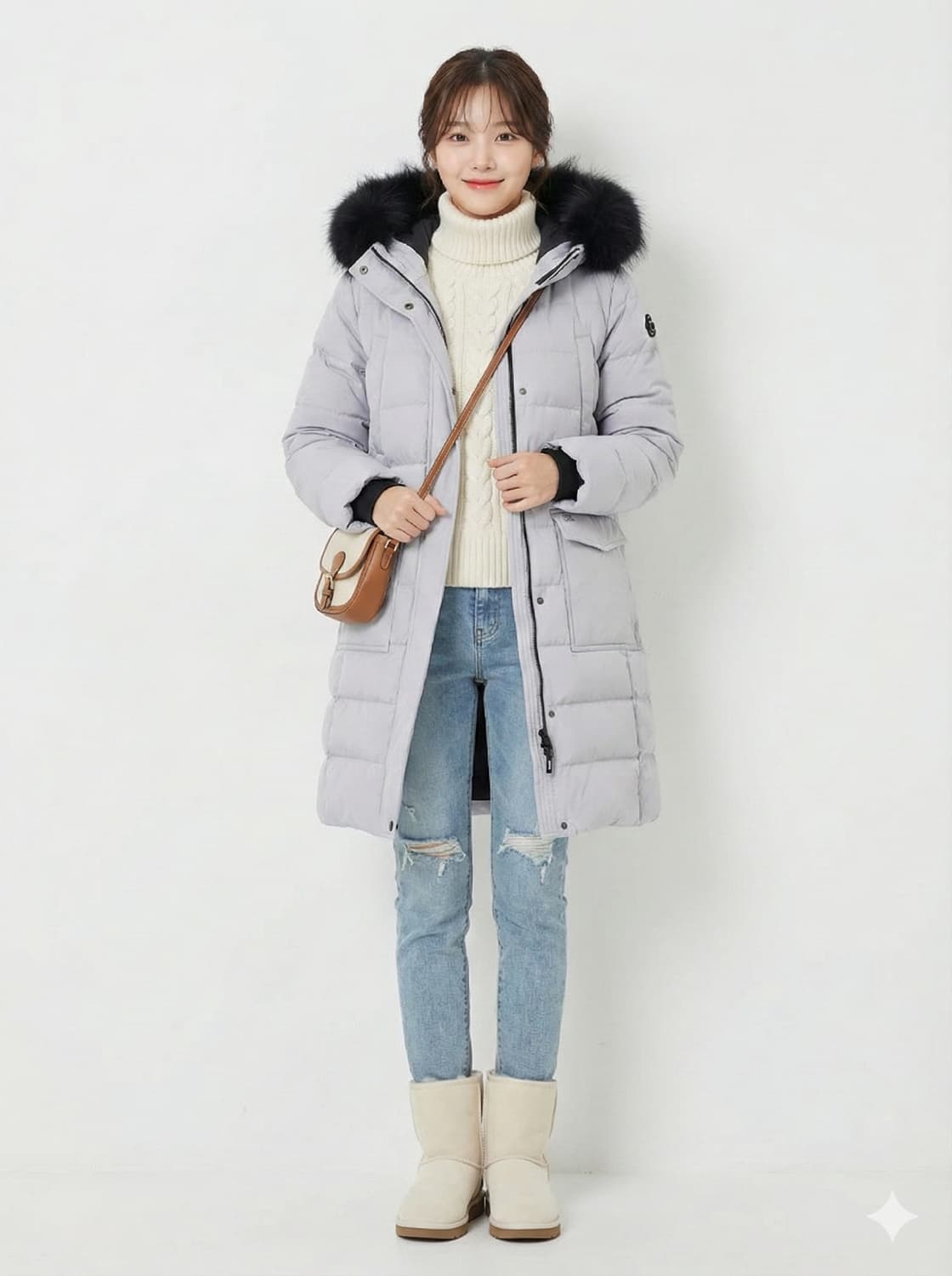 닥스 여성용 구스다운 롱 패딩 점퍼_90 상품이미지1